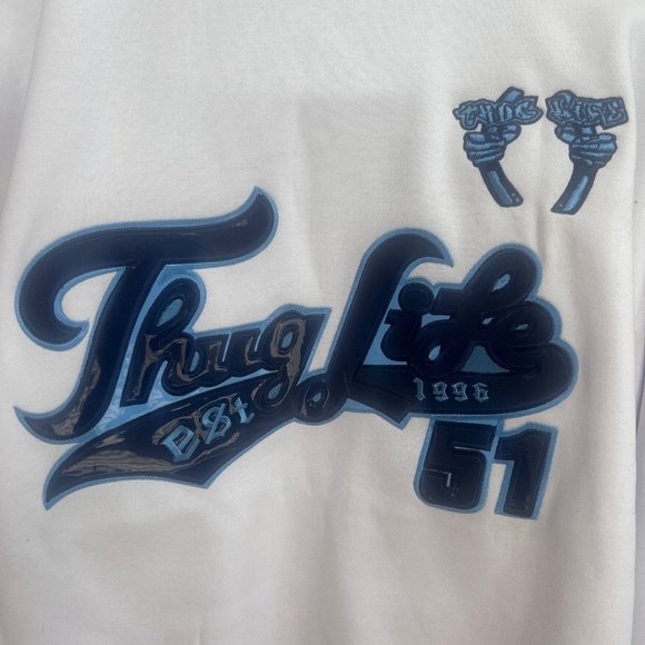 Vintage Original Thug Life 51 White Crew-Neck Sweatshirt - NWT - Picture 2 of 7